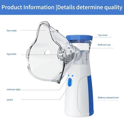 Mini Portable Handheld Mesh Nebulizer