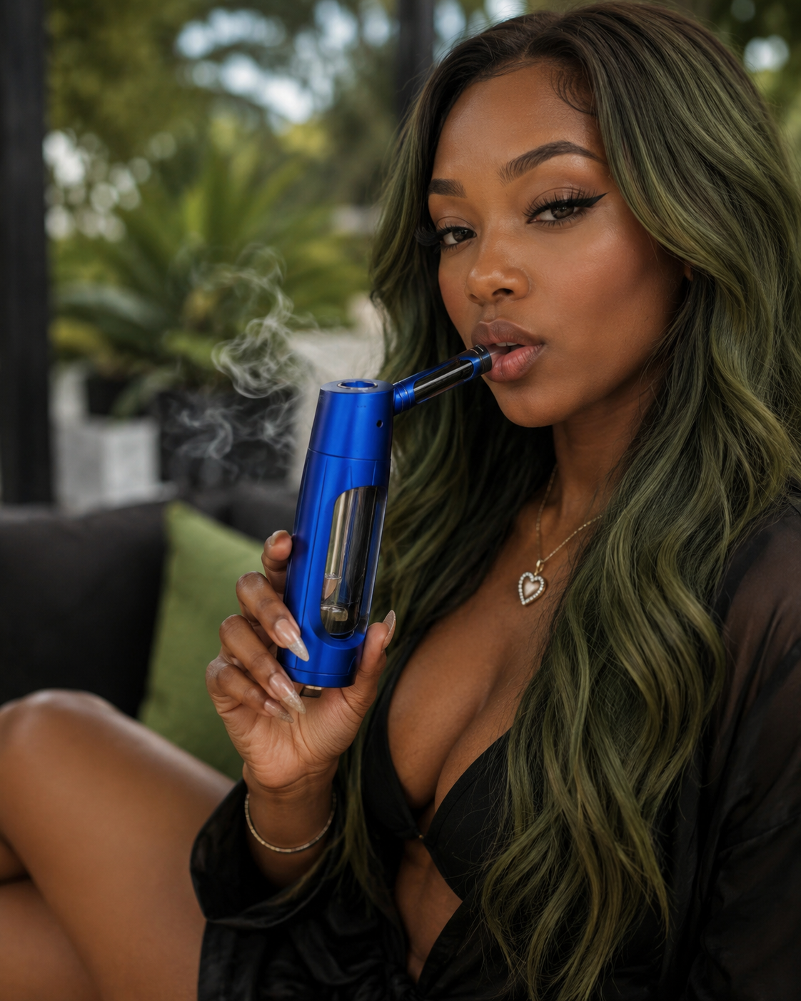 Handheld Smoking Pipe Grass Hookah Set