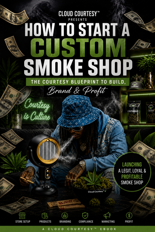 How to Start a Custom Smoke Shop

The Cloud Courtesy Blueprint to Build, Brand & Profit