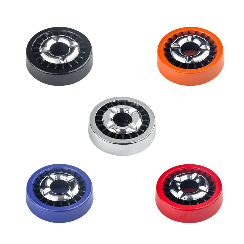 Smokeless Ashtray Metal Rotatable