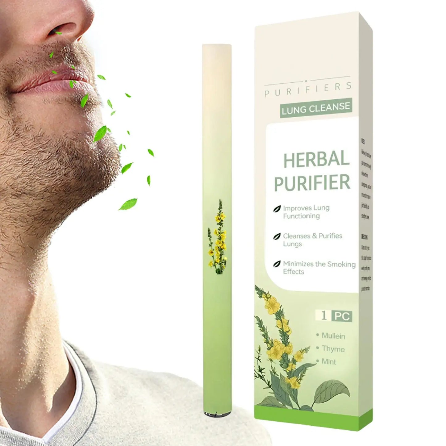 Lung Nasal Inhaler Natural Air Freshening Soothing Diffuser