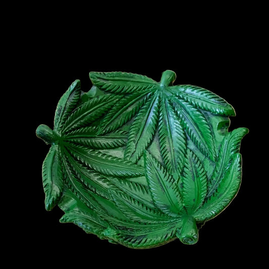 Resign green leaves Ashtray