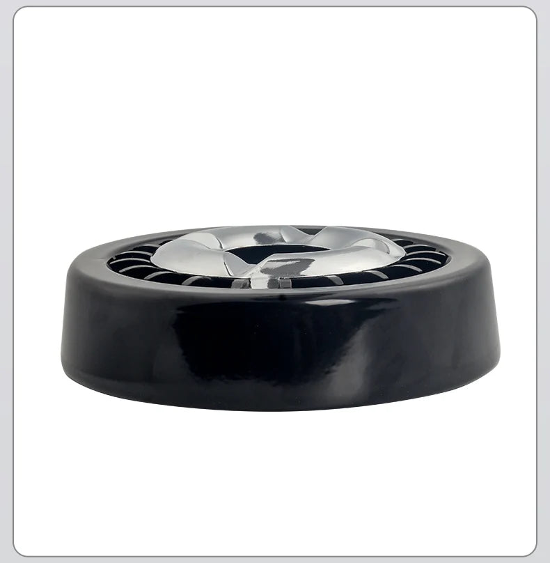 Smokeless Ashtray Metal Rotatable
