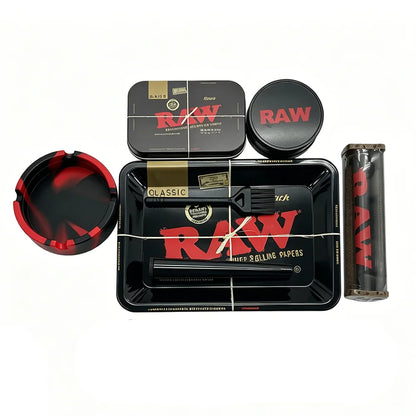 Grinder, Tray, Ashtray, Roller, Tin & Brush