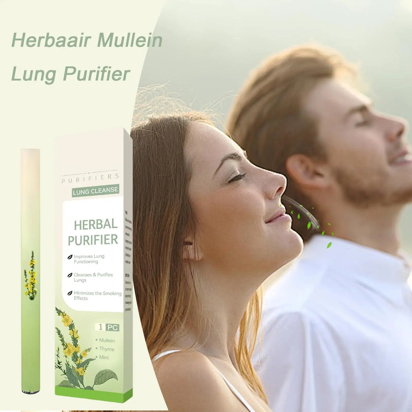 Lung Nasal Inhaler Natural Air Freshening Soothing Diffuser
