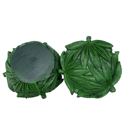 Resign green leaves Ashtray