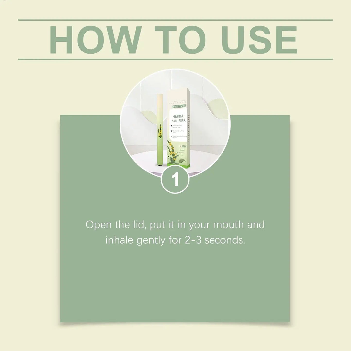 Lung Nasal Inhaler Natural Air Freshening Soothing Diffuser