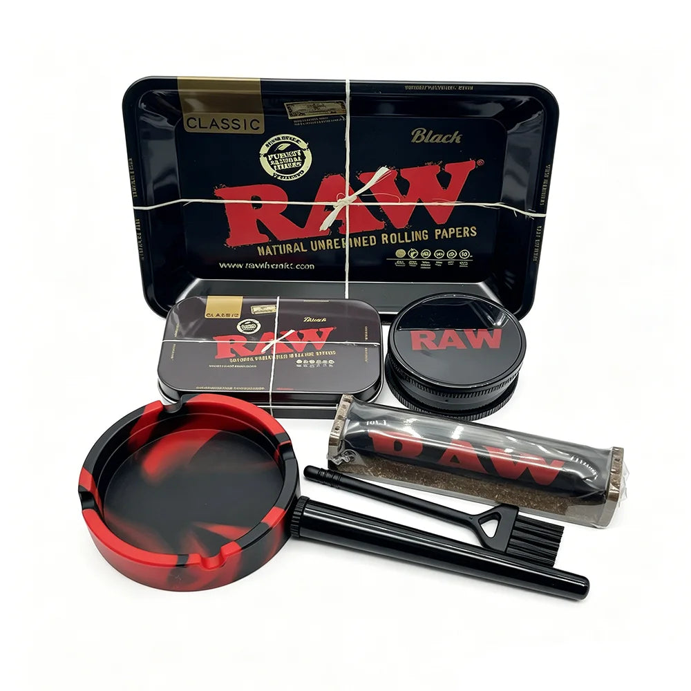 Grinder, Tray, Ashtray, Roller, Tin & Brush