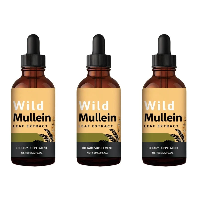 Mullein Drops with Ginger & Lemon for Lung Cleanse and Detox