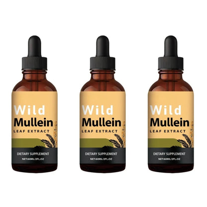 Mullein Drops with Ginger & Lemon for Lung Cleanse and Detox