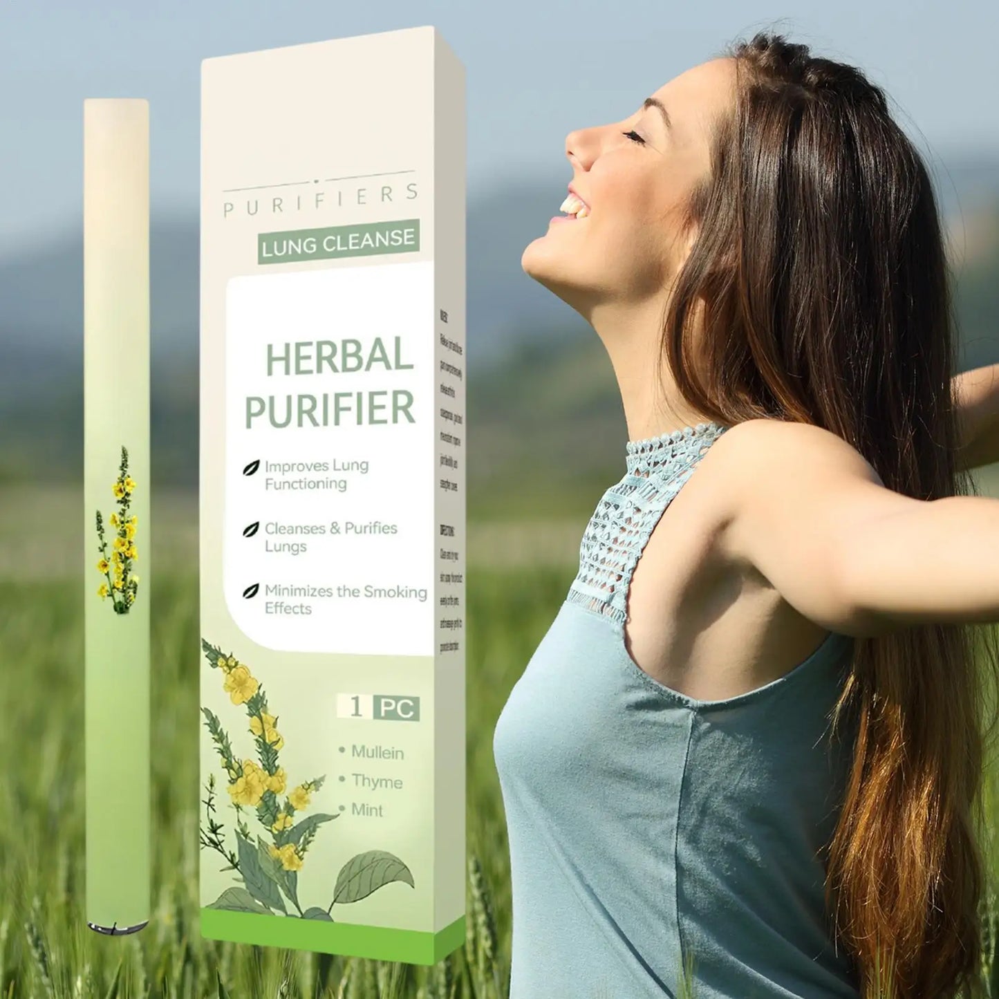 Lung Nasal Inhaler Natural Air Freshening Soothing Diffuser