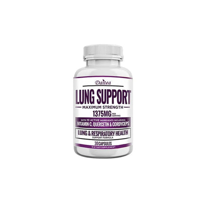 Supplement for Lung Cleanse & Detox, with Quercetin Bromelain Vitamin C & Cordyceps for Lung, Respiratory Support