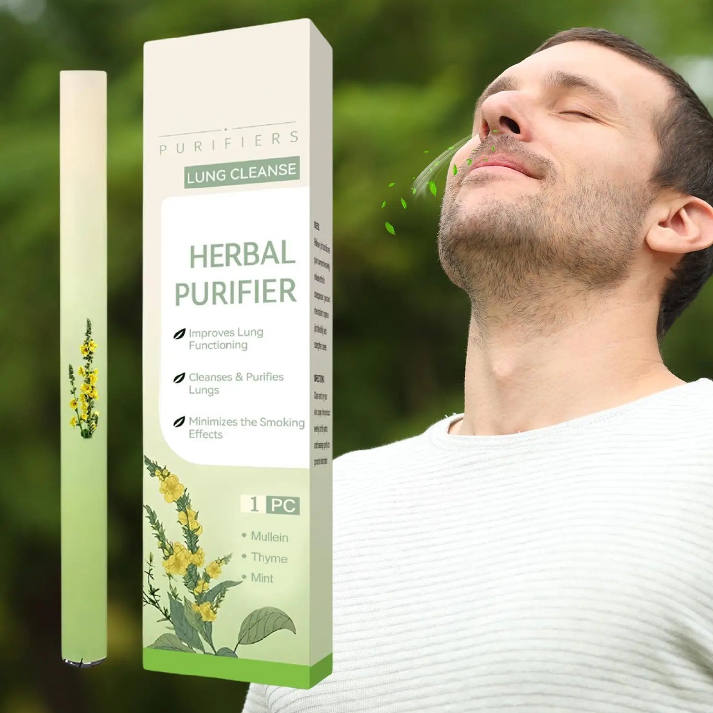 Lung Nasal Inhaler Natural Air Freshening Soothing Diffuser