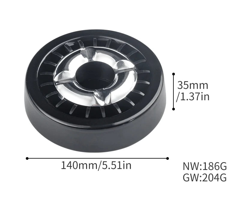 Smokeless Ashtray Metal Rotatable