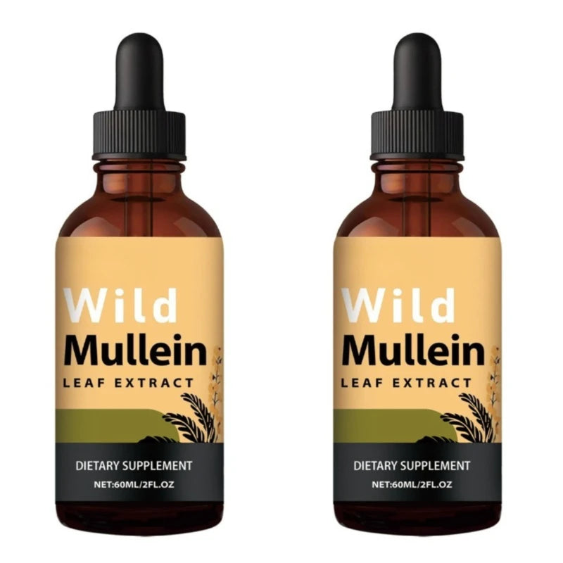 Mullein Drops with Ginger & Lemon for Lung Cleanse and Detox
