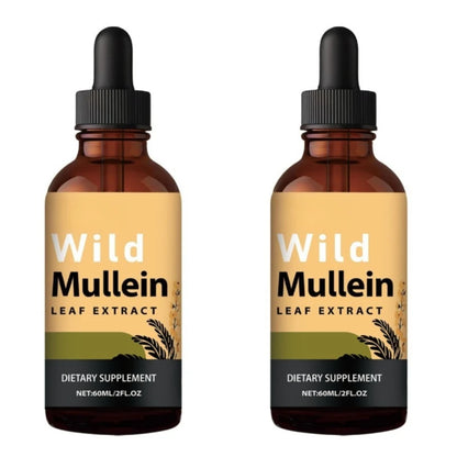 Mullein Drops with Ginger & Lemon for Lung Cleanse and Detox