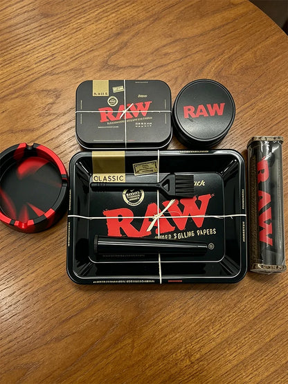 Grinder, Tray, Ashtray, Roller, Tin & Brush