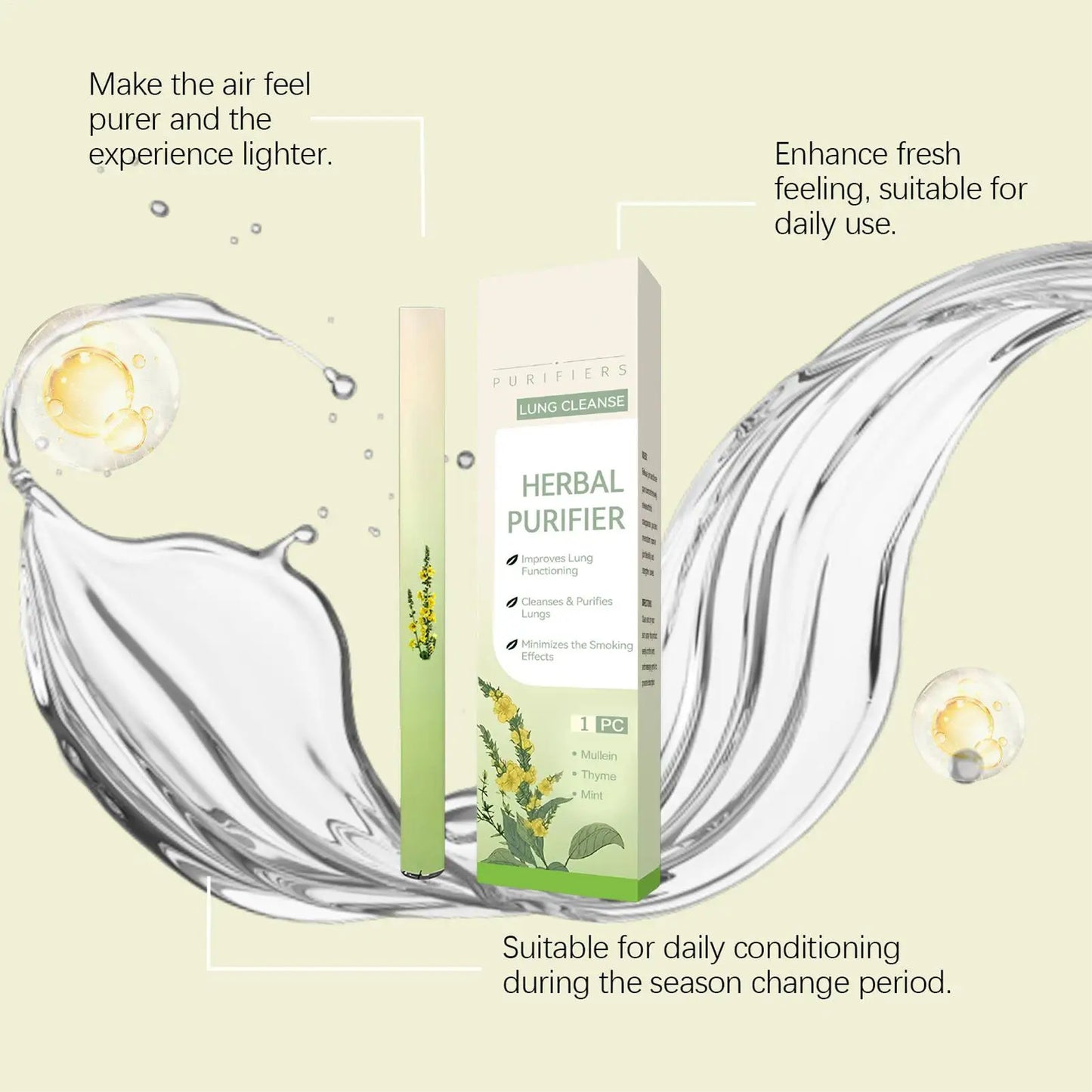 Lung Nasal Inhaler Natural Air Freshening Soothing Diffuser