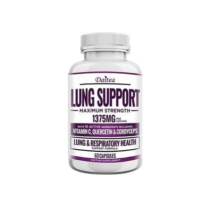 Supplement for Lung Cleanse & Detox, with Quercetin Bromelain Vitamin C & Cordyceps for Lung, Respiratory Support