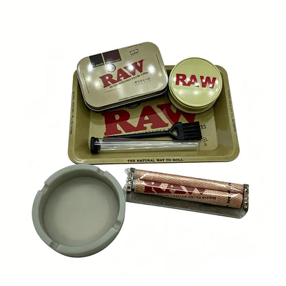 Grinder, Tray, Ashtray, Roller, Tin & Brush